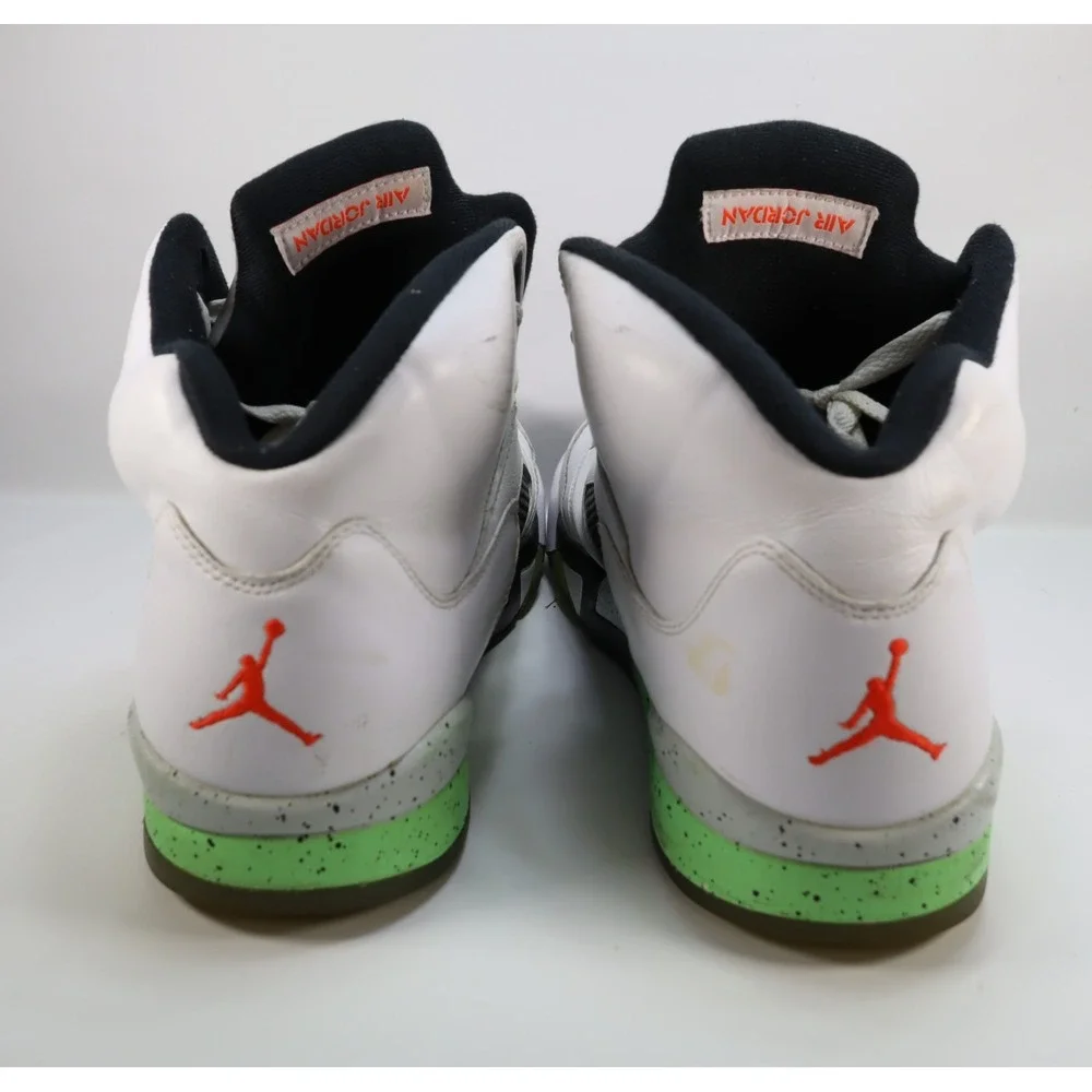 Nike Air Jordan 5 Retro Pro Stars White Green Men's Shoes Sneakers Size 11.5‎